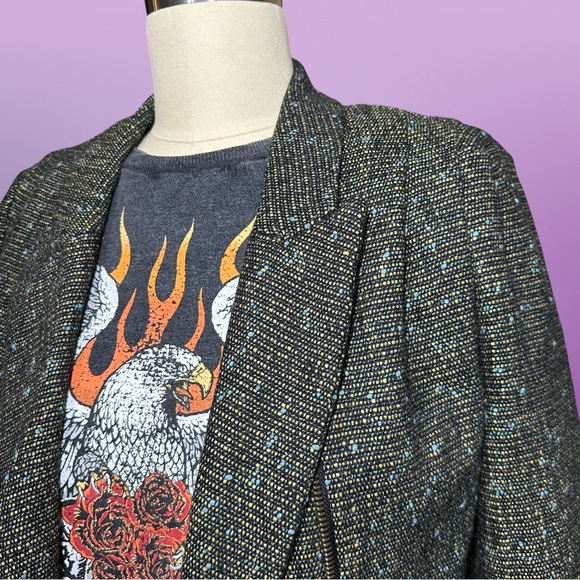 Cropped tweed moto jacket - Picture 2 of 8